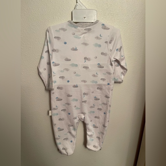 NWT Rabbit + Bear organic cotton pajama with snap closure and hat set 3-6 months - Picture 2 of 8